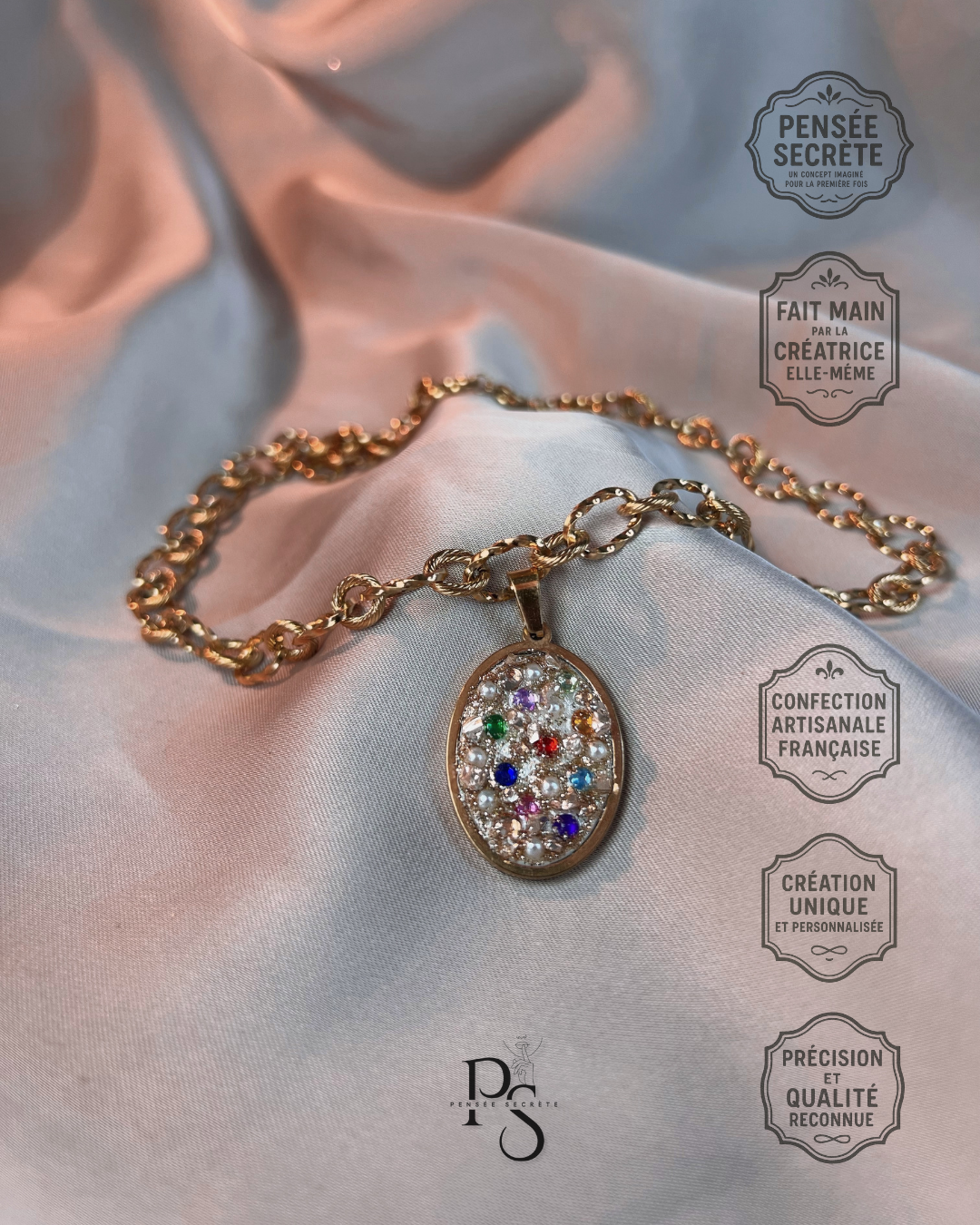 Rio - Collier - pensée secrète personnalisée