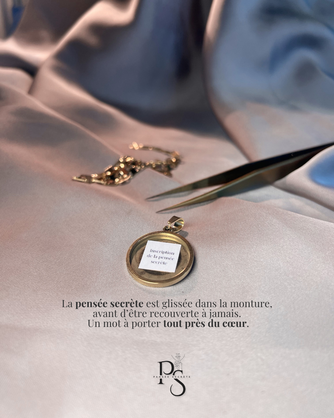 Nova - Collier - pensée secrète personnalisée