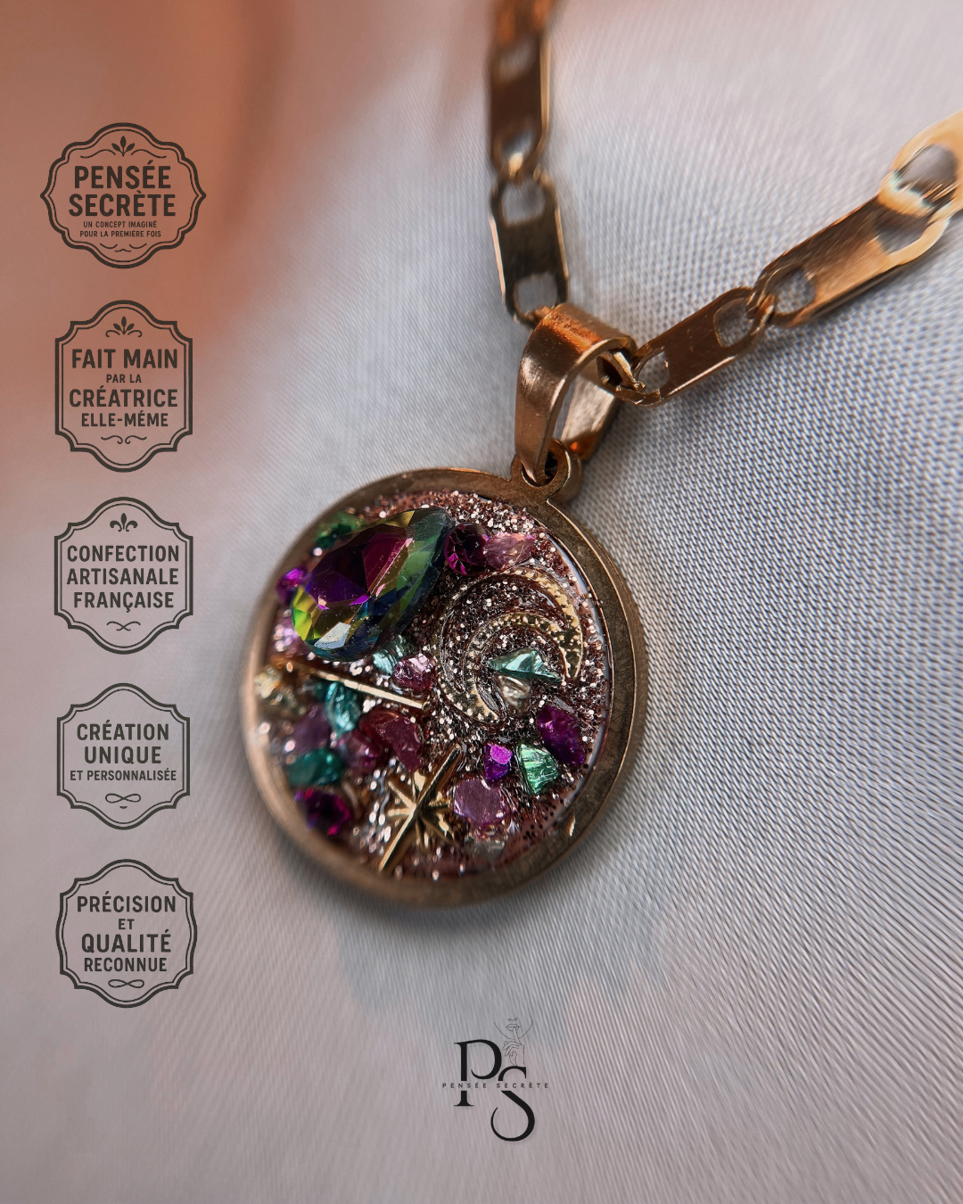 Nova - Collier - pensée secrète personnalisée