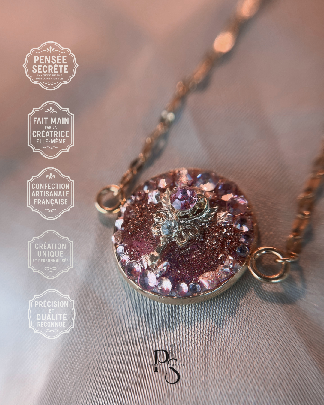 Rosalia - Bracelet - pensée secrète personnalisée