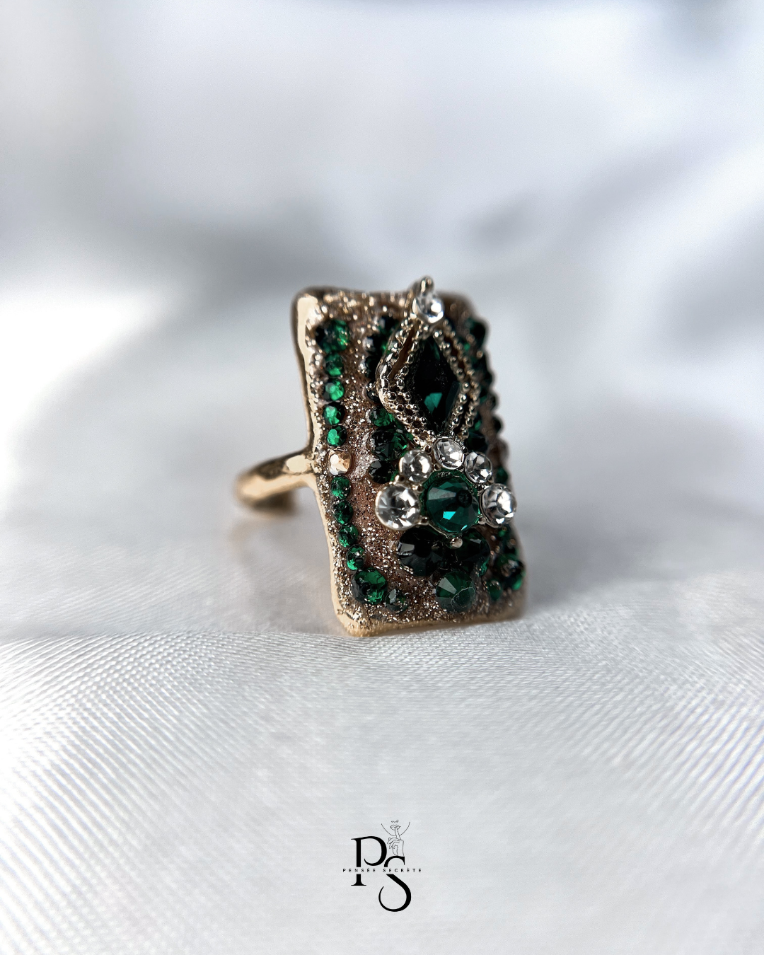 Esmeralda - Bague - Pensées secrète personnalisée