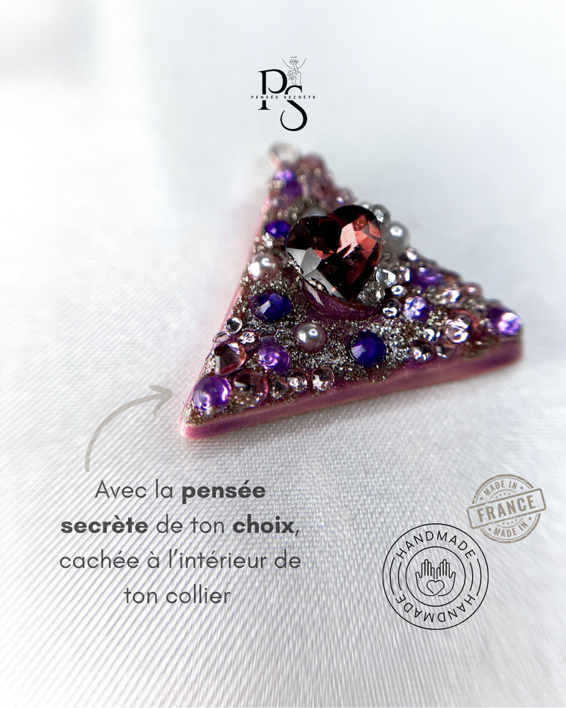 Pensée secrète Collier