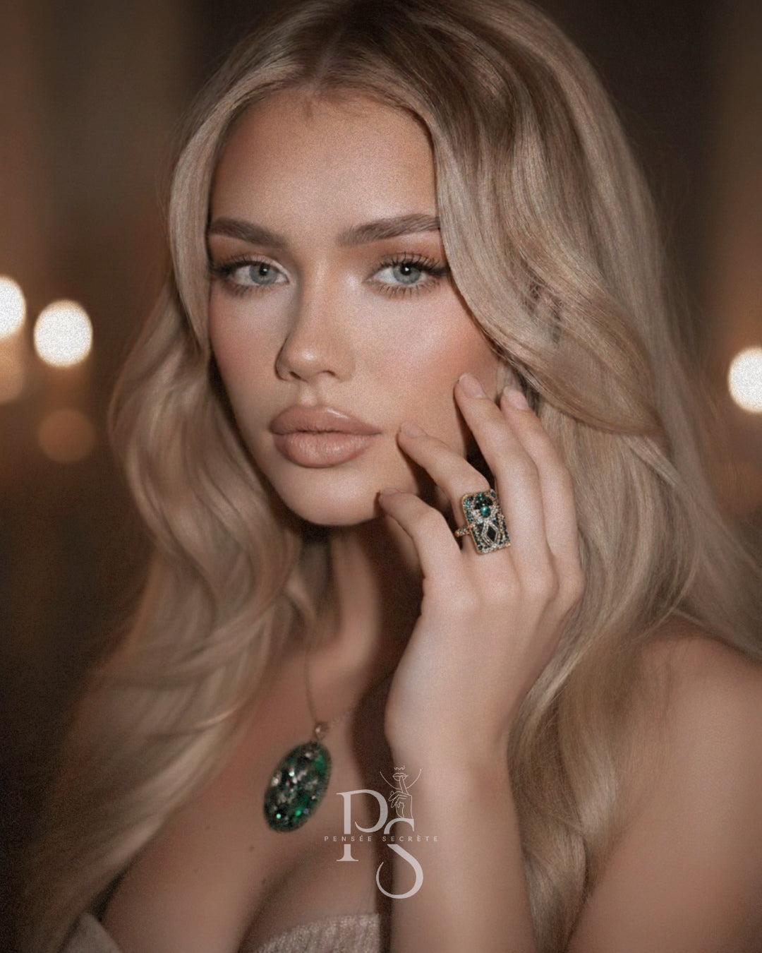 Esmeralda - Bague - Pensées secrète personnalisée