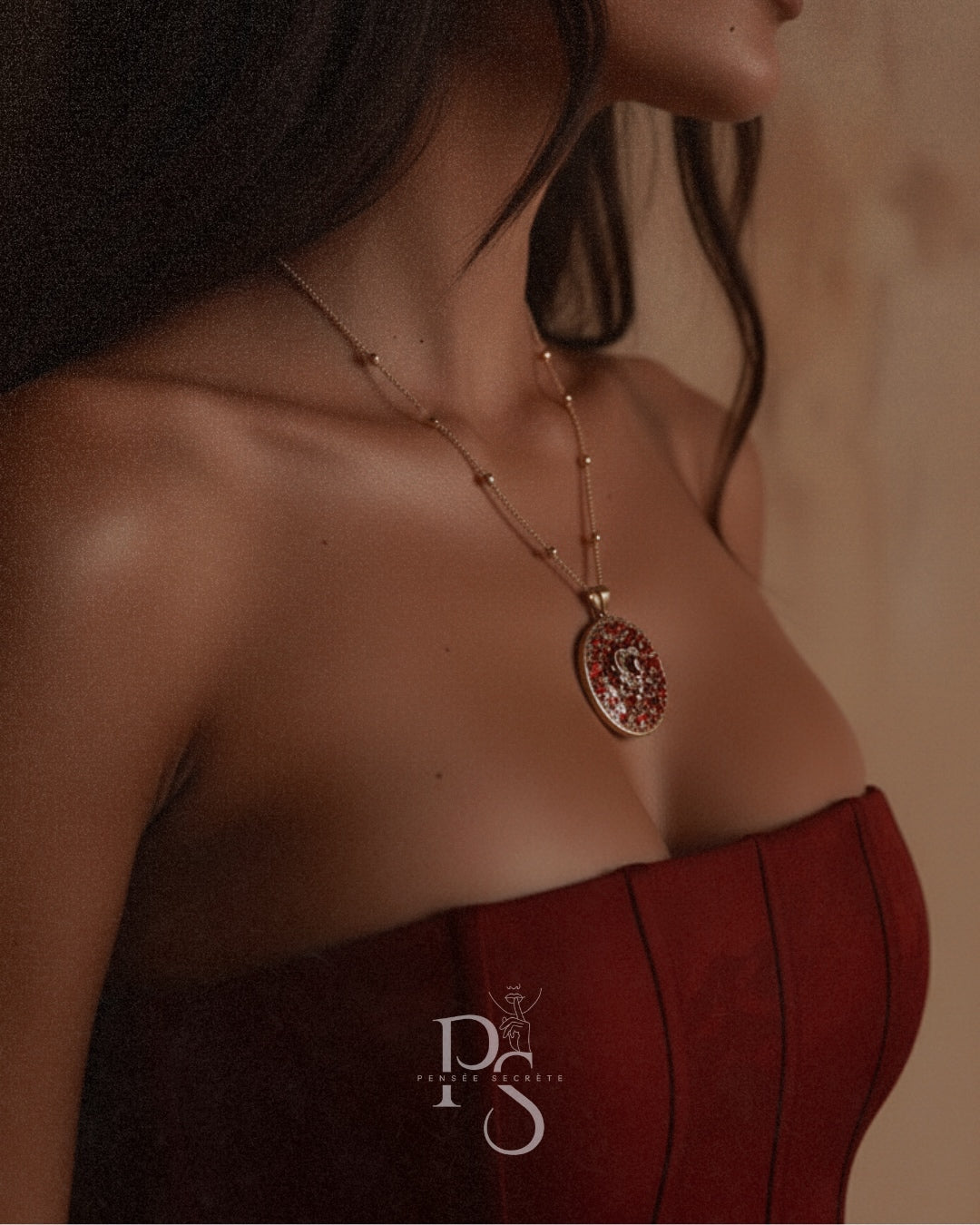 Valentina - Collier - pensée secrète personnalisée